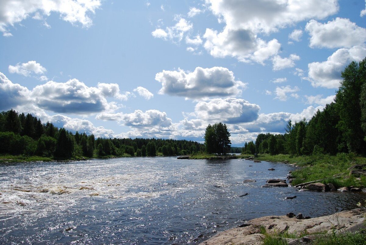 Река Водла в Карелии