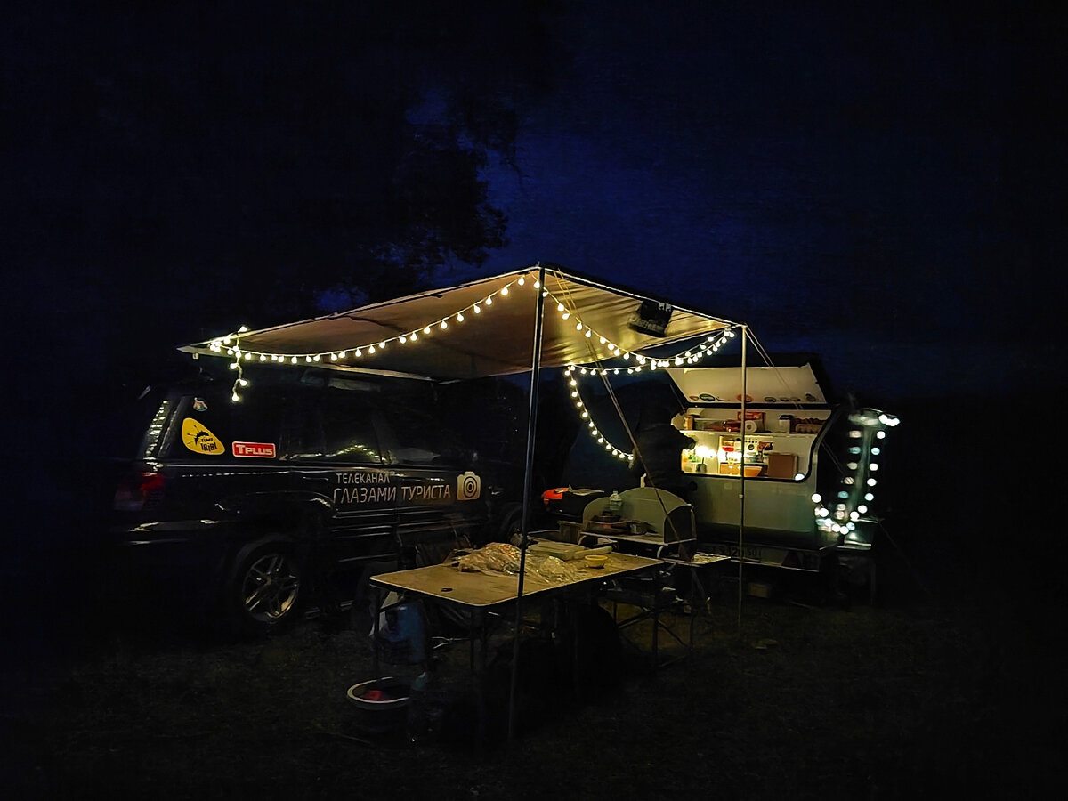 Гирлянда в майском путешествии в Астрахань