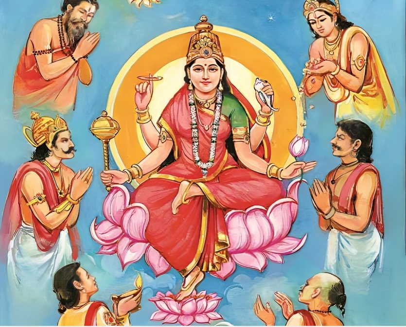 Деви Сиддхидатри. Изображение: hindi.webdunia.com