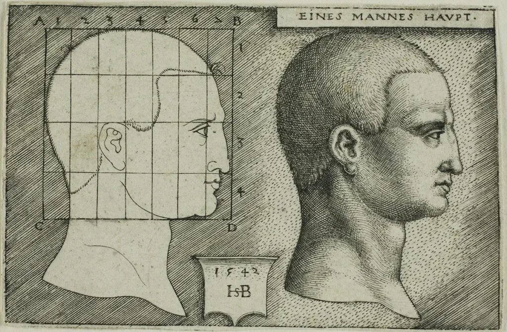 Профиль человека. Ханс Зебальд Бехам, 1542 г.