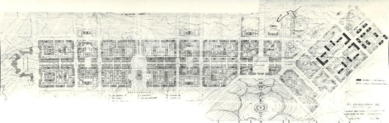 Схема планировки района первой очереди строительства Норильска
