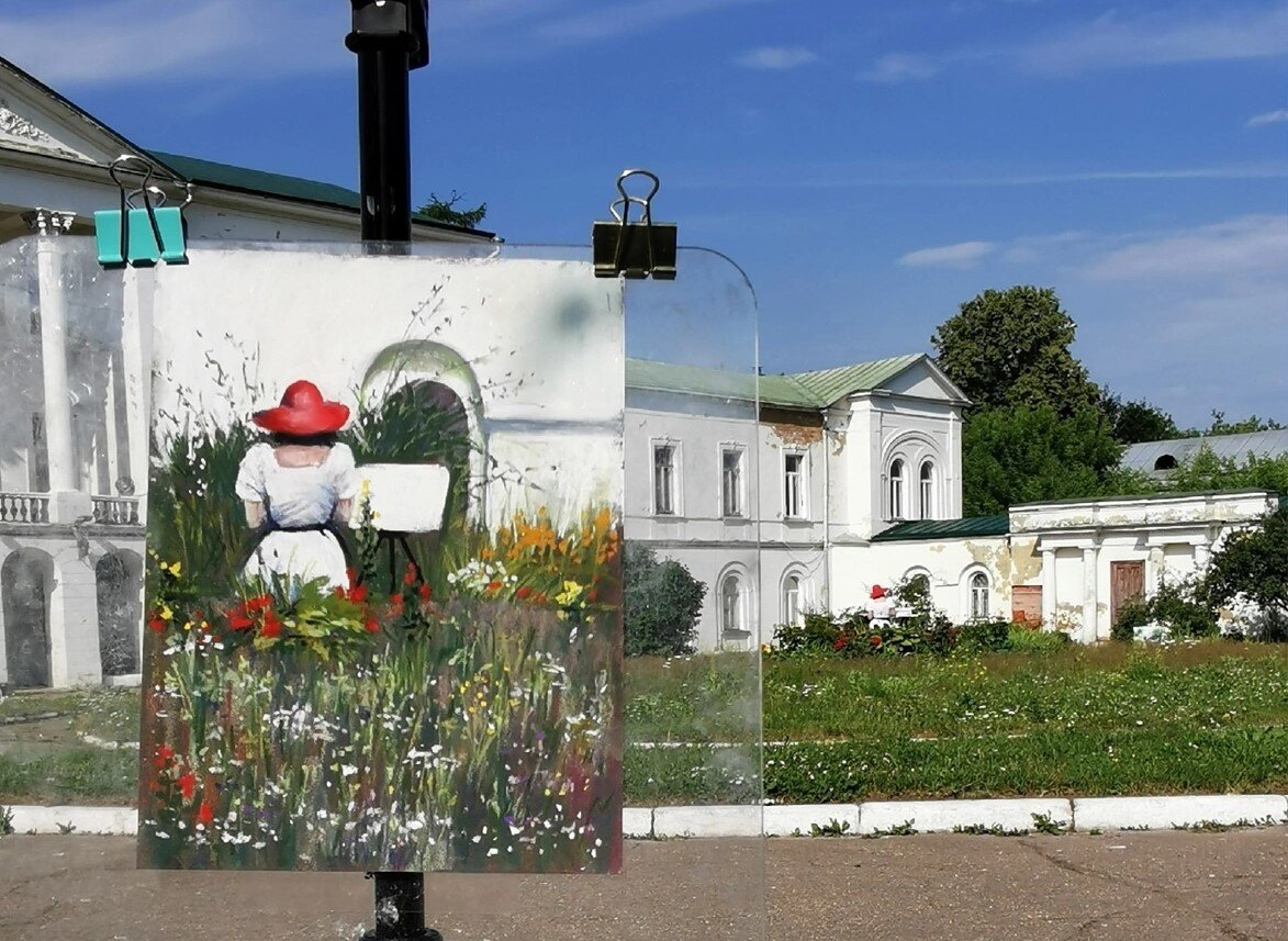 Крицкая Линда. Усадьба Ивановское (Подольск), на работе Десятникова Алена. 