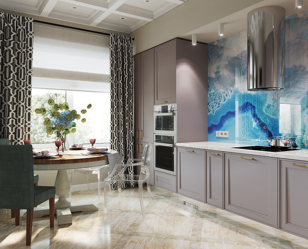 Визуализация кухни от бюро STENA design