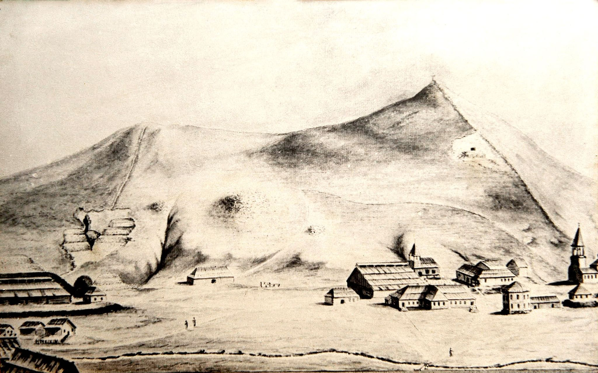 Рисунок Нерчинского острога