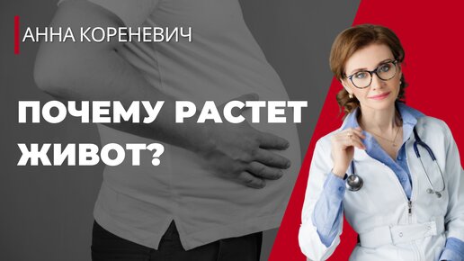 Почему растет живот