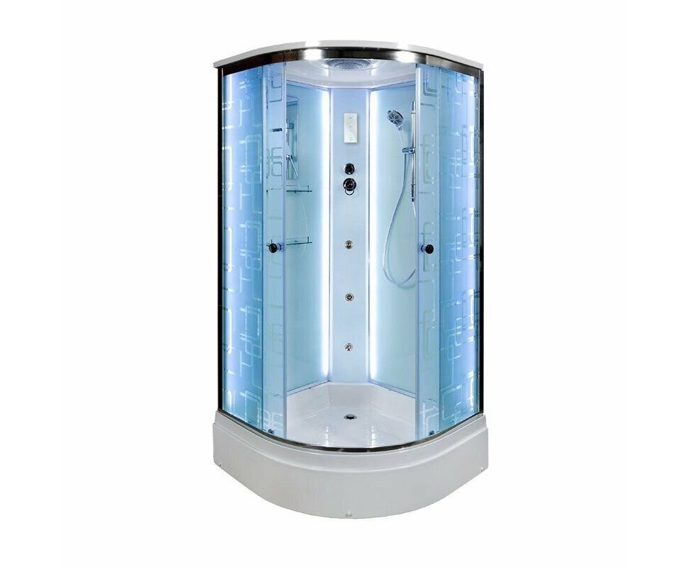 Душевая кабина Deto EM2780 LED с гидромассажем