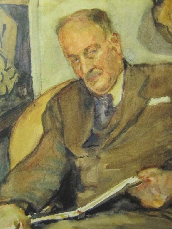 Л.В. Руднев. Портрет Андрея Андреевича Оля. 1942. ГМИ СПб