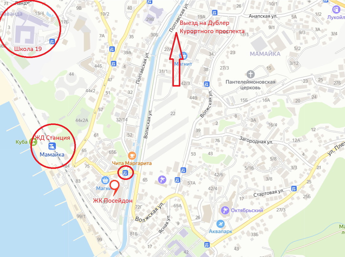 Транспортная доступность на карте 