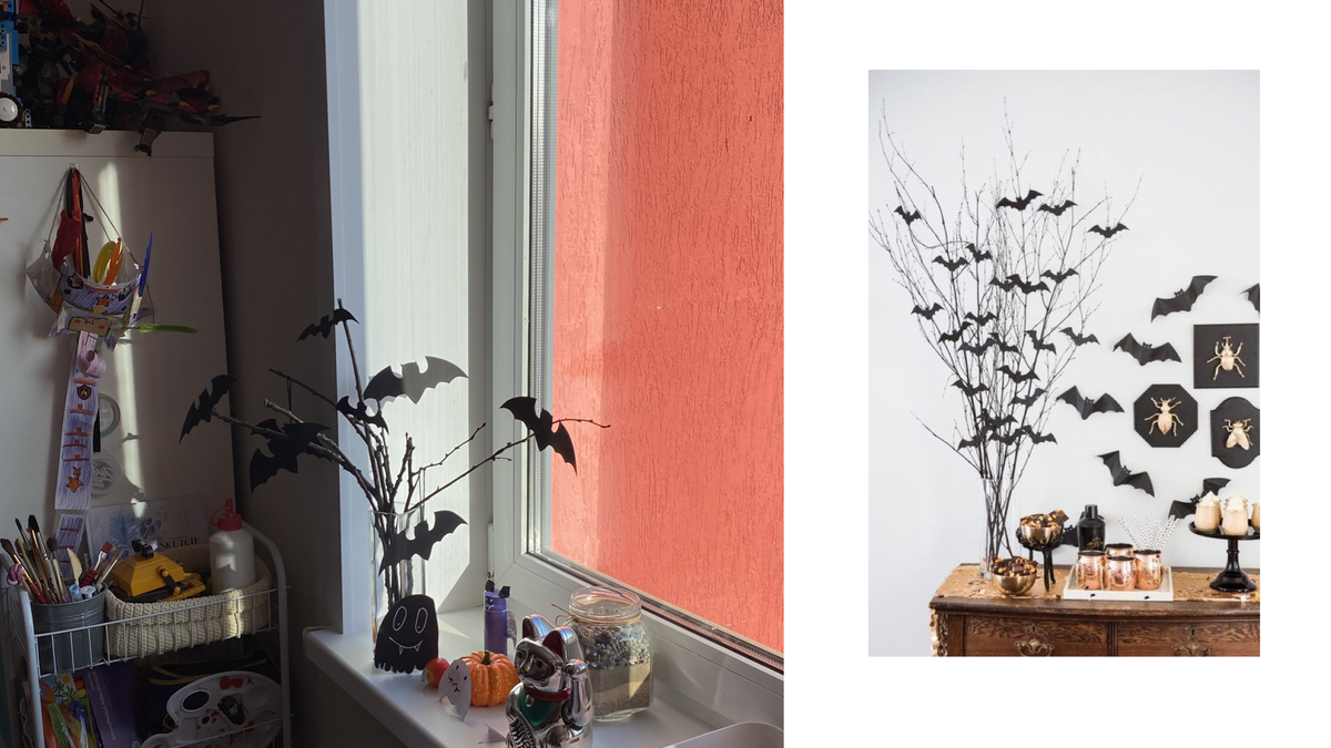 Наш подоконник в прошлом году. И смотрите, как здорово смотрится высокий букет!