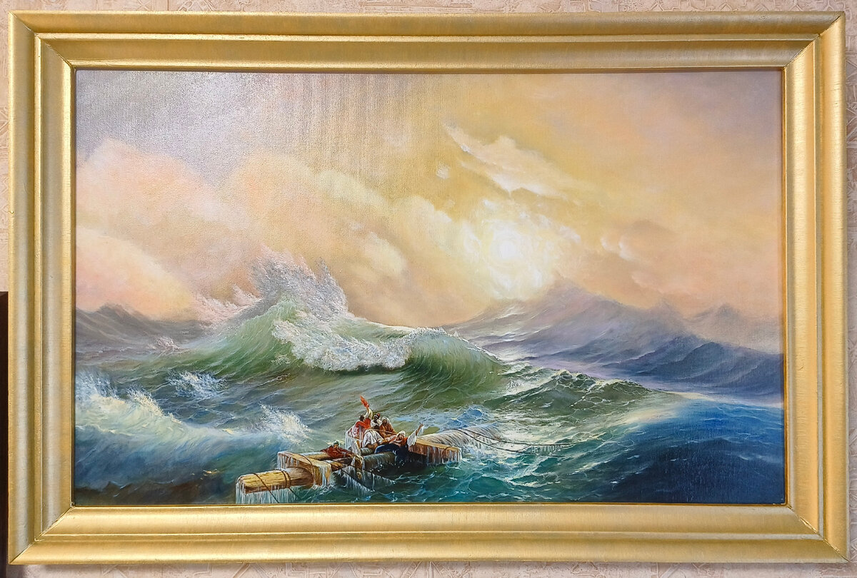 Айвазовский "Девятый вал" - Копия в раме 50х80 см. 2023 г.