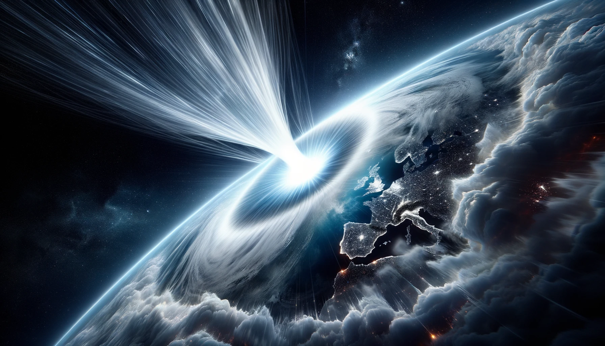 Взрыв антиматерии в представлении нейросети.