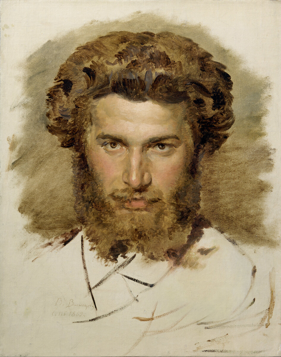 В. Васнецов. Портрет А. Куинджи