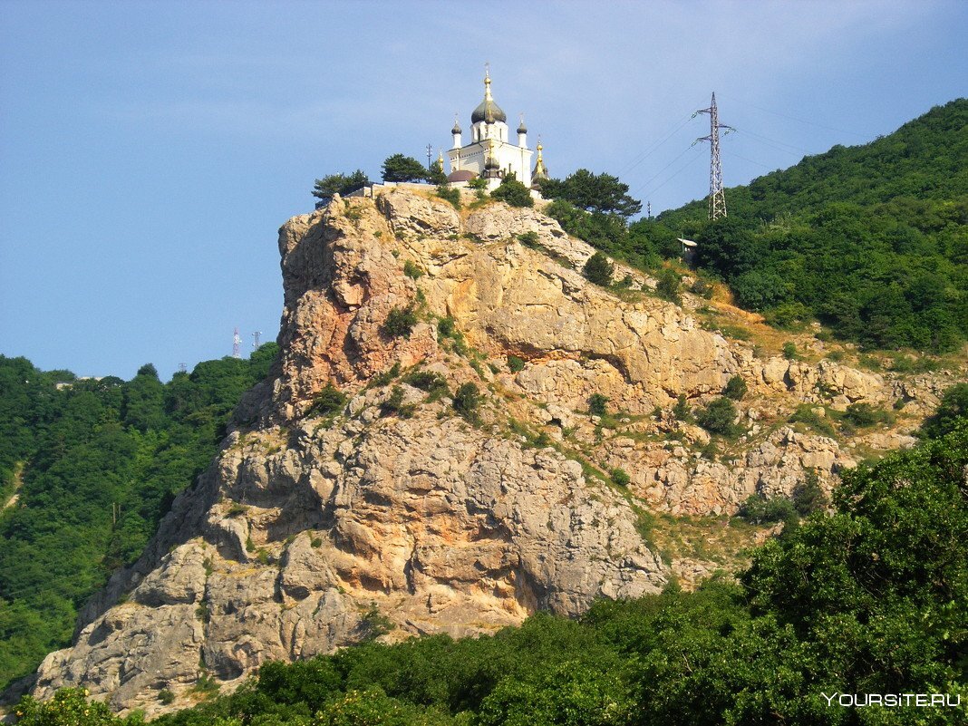 Храм в форосе на скале фото