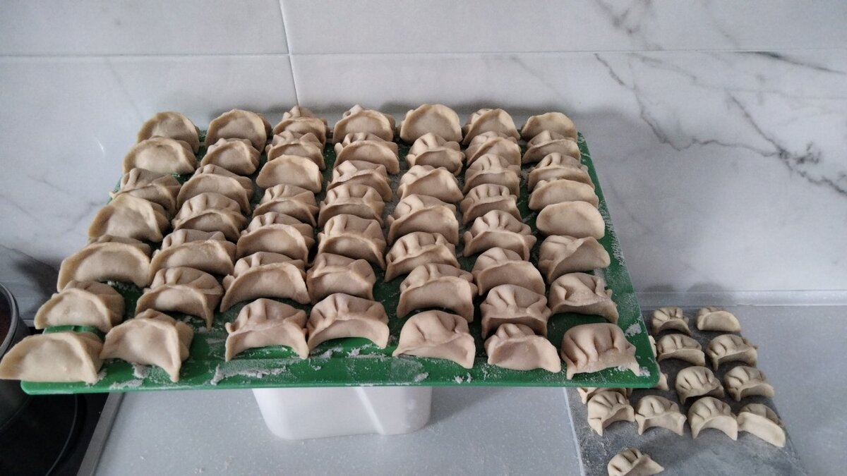 Налепила пельмешей