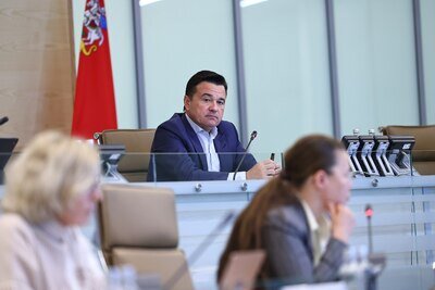    Совещание Губернатора Московской области Андрея Воробьева с руководящим составом правительства Московской области и главами городских округов © Антон Чернов, «Подмосковье Сегодня»