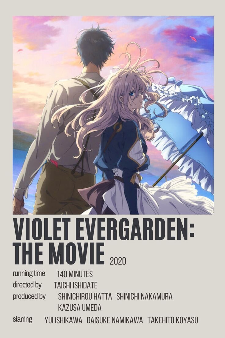 5.«Вайолет Эвергарден. Фильм» 2020 год