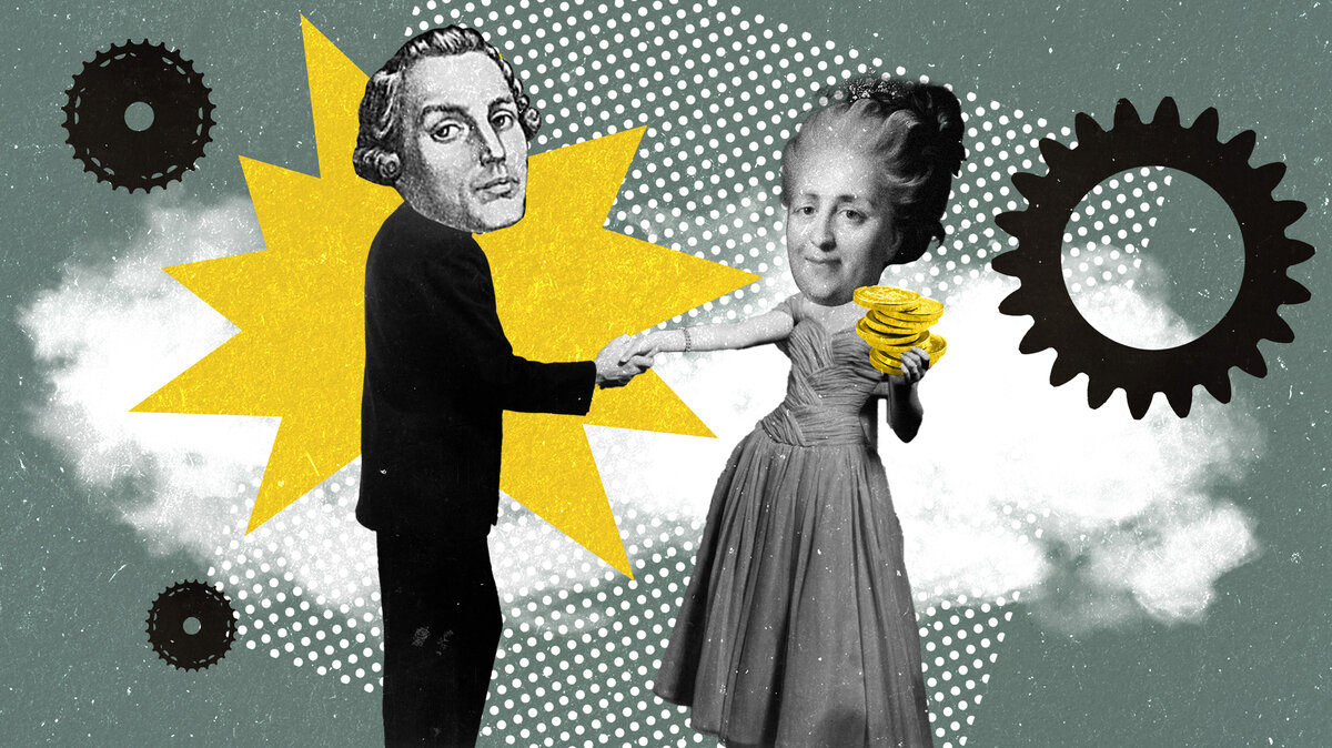       Иван Ползунов и Екатерина II Иллюстрация: Дарья Орлова