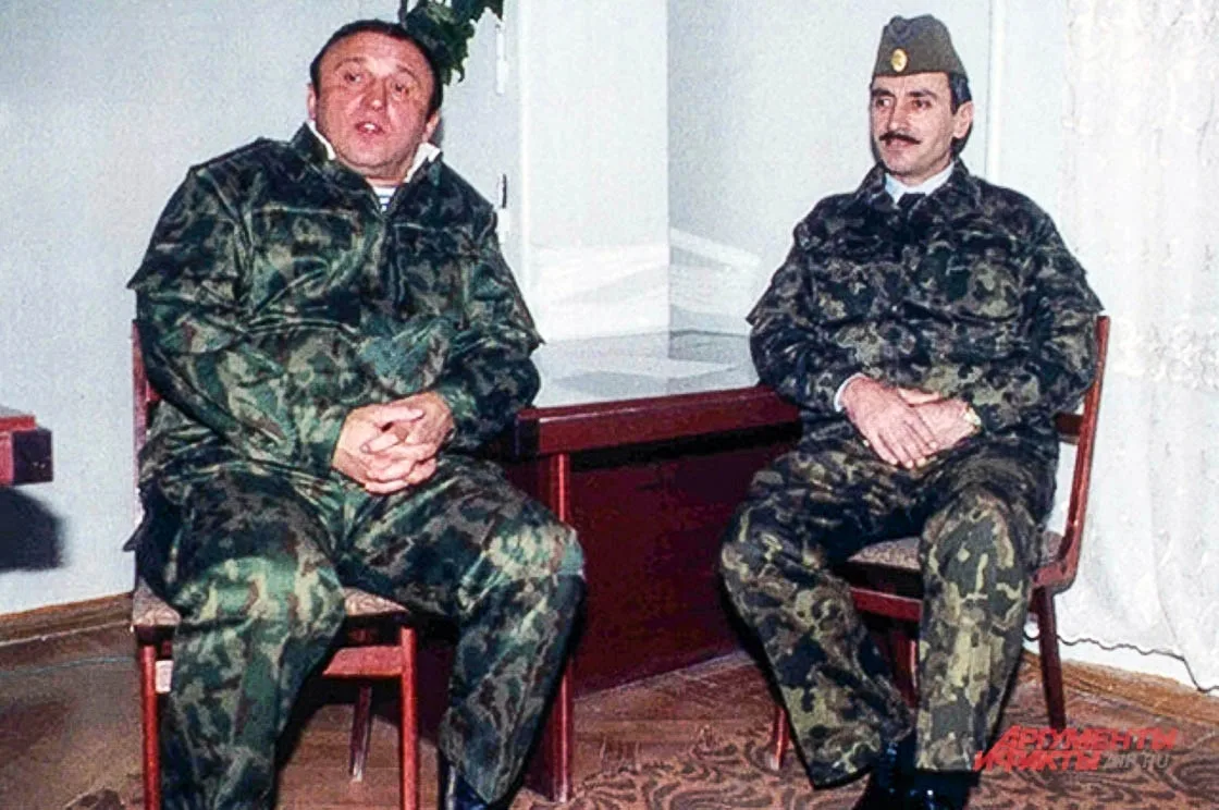 Джохар Дудаев и Павел Грачев 1994