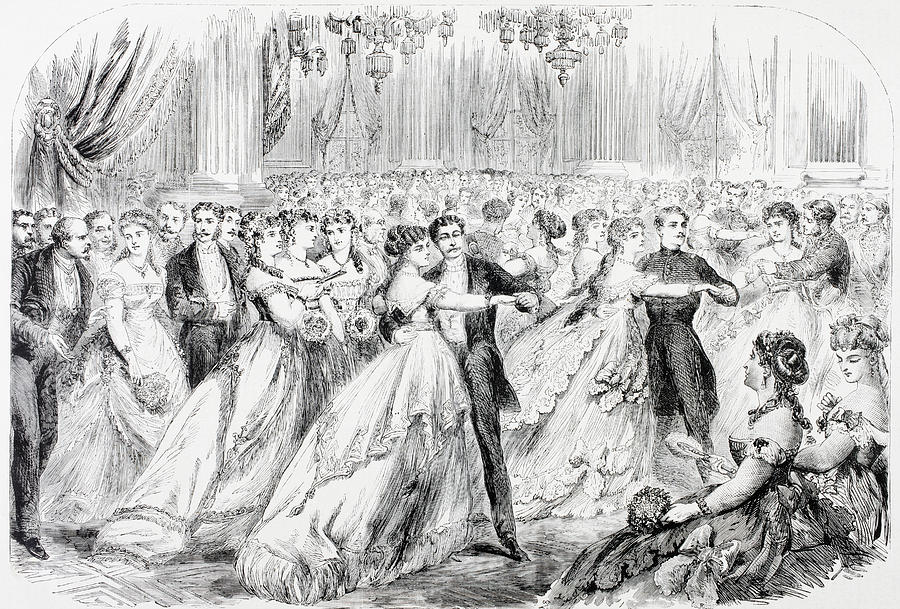 "Парижский бал", иллюстрация из "L'Univers Illustre", 1868. (сc) Wikimedia Commons