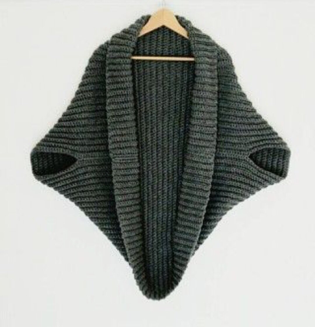 Кардиган кокон крючком Crochet Cocoon Cardigan