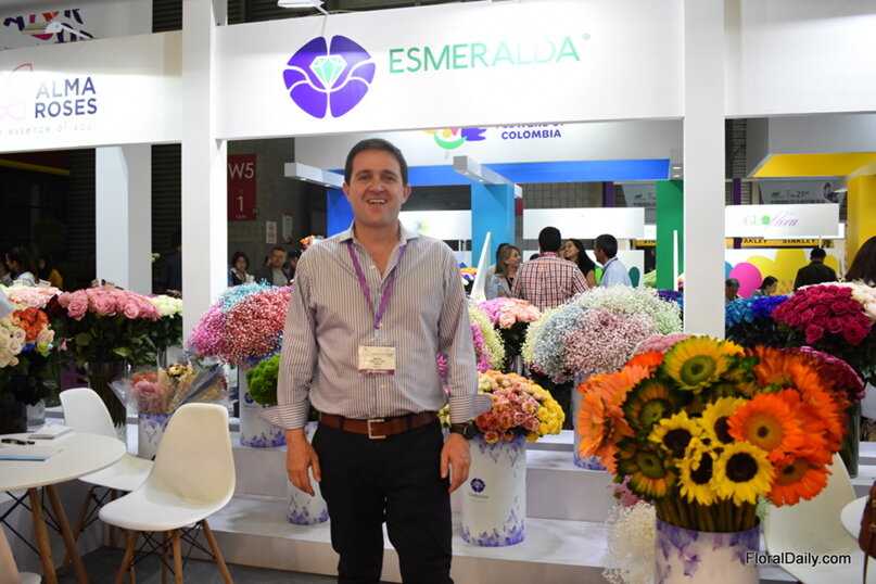 Эдуардо Чирибоги на выставке Hortiflorexpo IPM Шанхай, Китай.