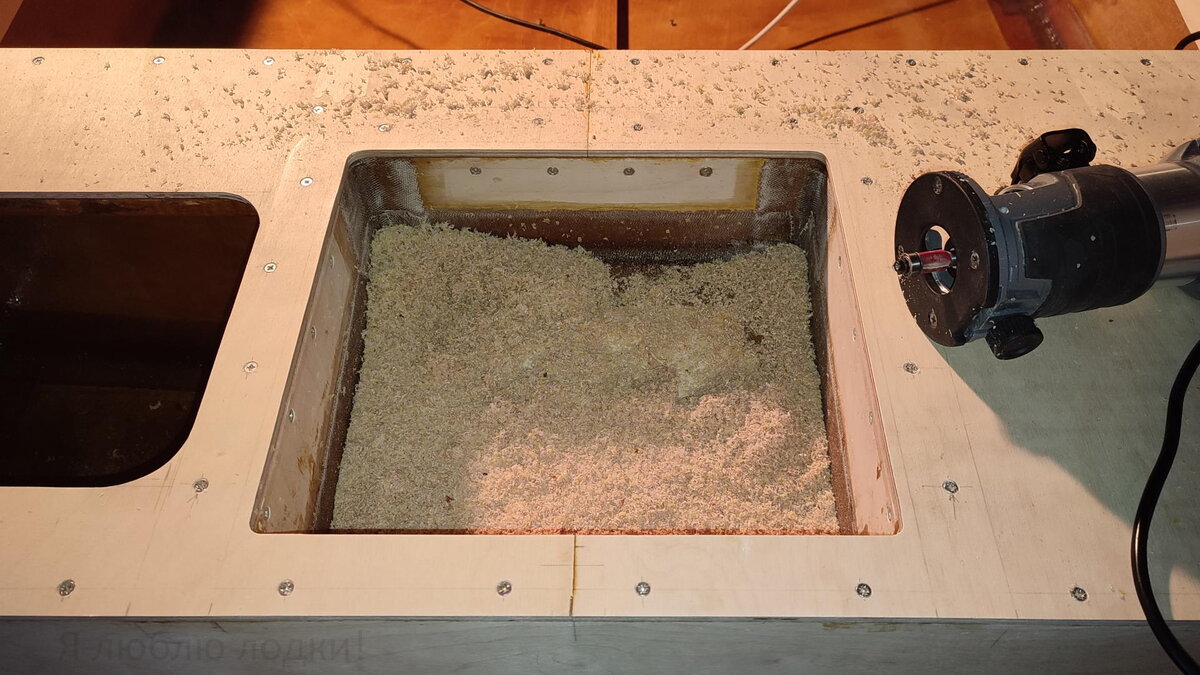 Профрезеровал периметр моторной ниши (галерея фото) 