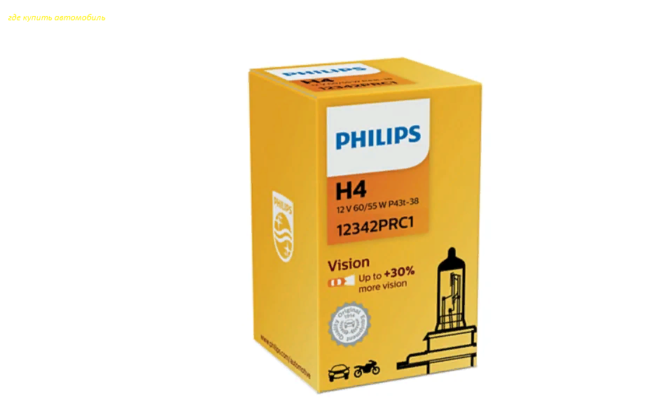 Лампа H4 Premium 12V 60/55W P43t-38
