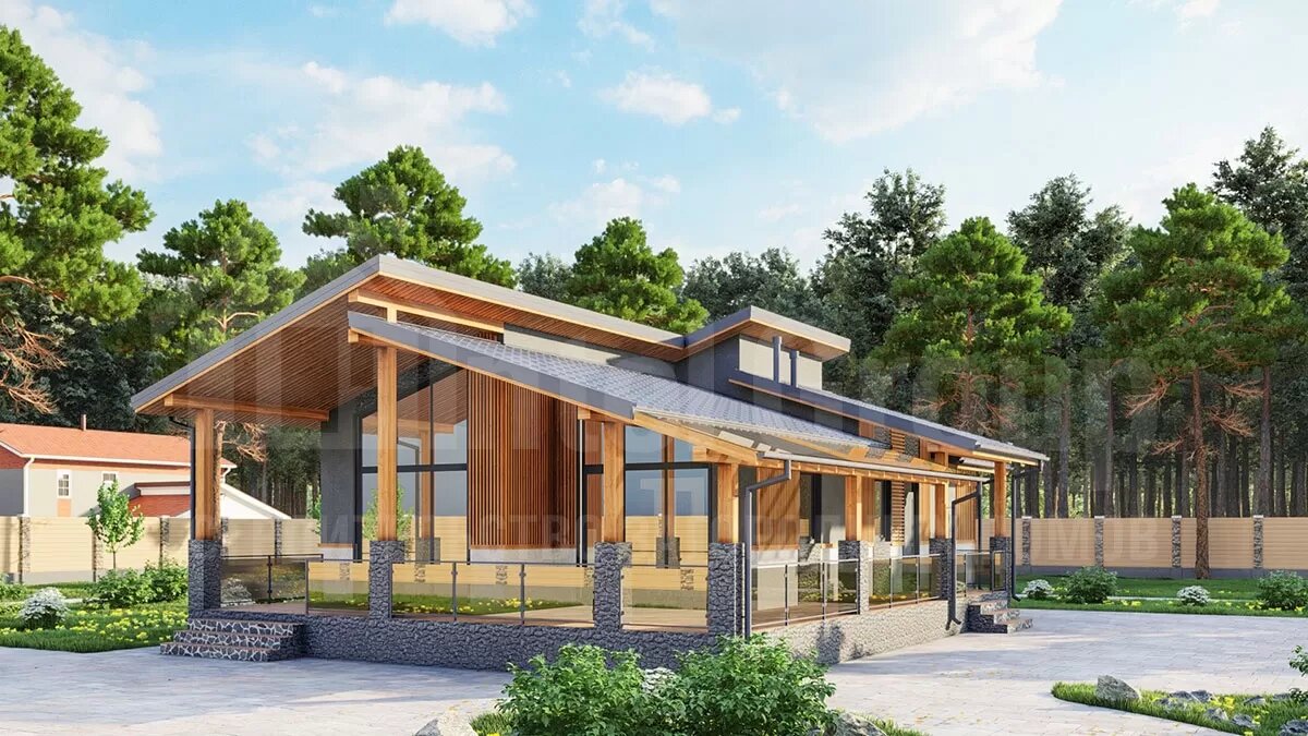 Проект каркасного дома Ленцбург