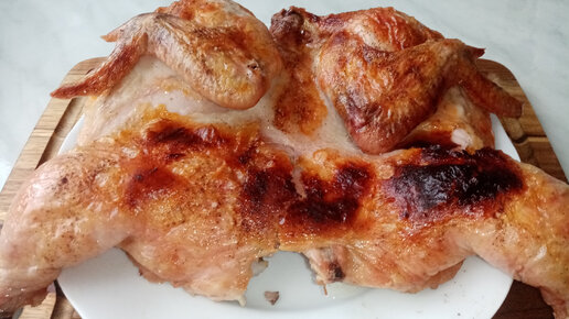 Вариант 2: Быстрый рецепт курицы в духовке целиком с хрустящей корочкой на соли