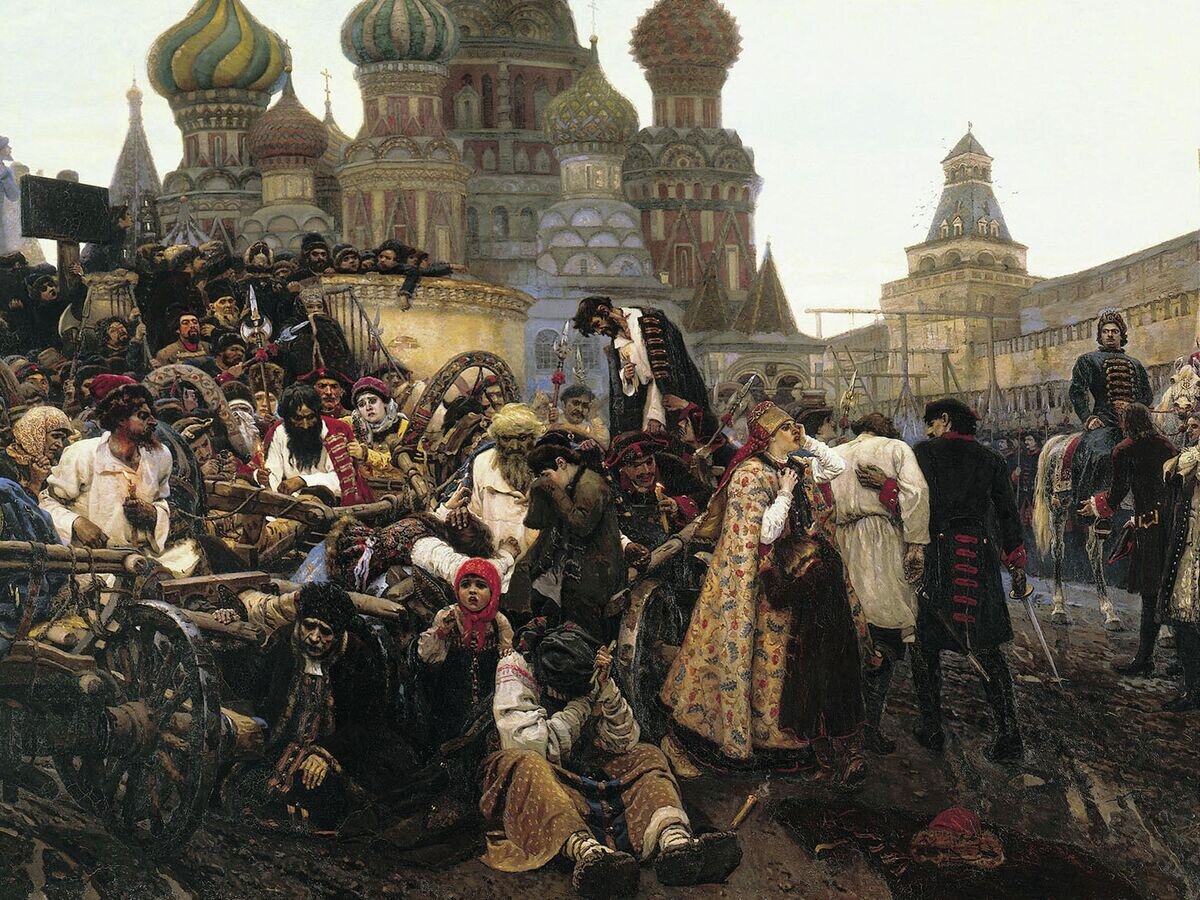    Картина "Утро стрелецкой казни" художника Василия Ивановича Сурикова, 1881© Фото : Public Domain