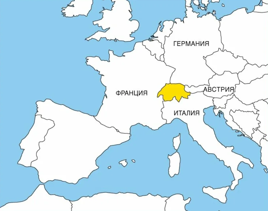 Какой стране относится швейцария. Расположение Швейцарии на карте Европы. Географическое положение Швейцарии на карте. Швейцария местоположение на карте.