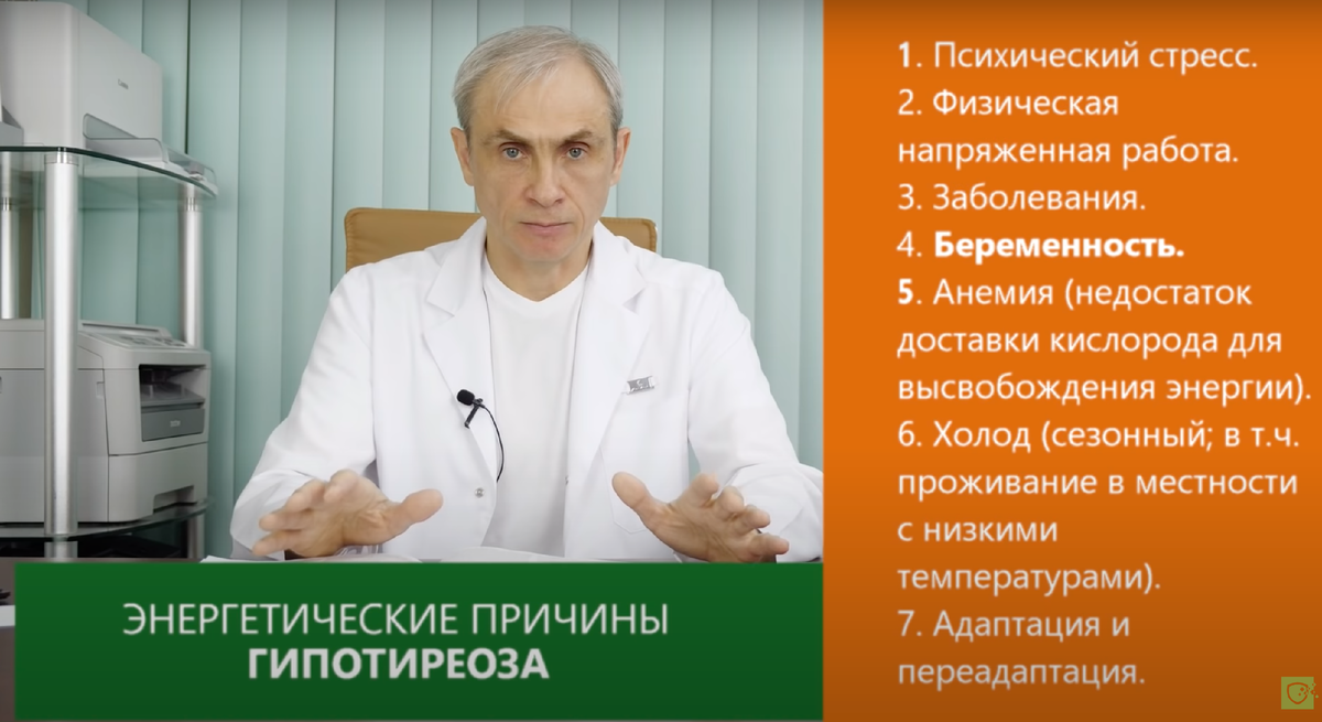 Доктор Ушаков в фильме о Причинах Гипотиреоза