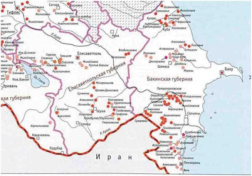 Азербайджан карта на русском подробная