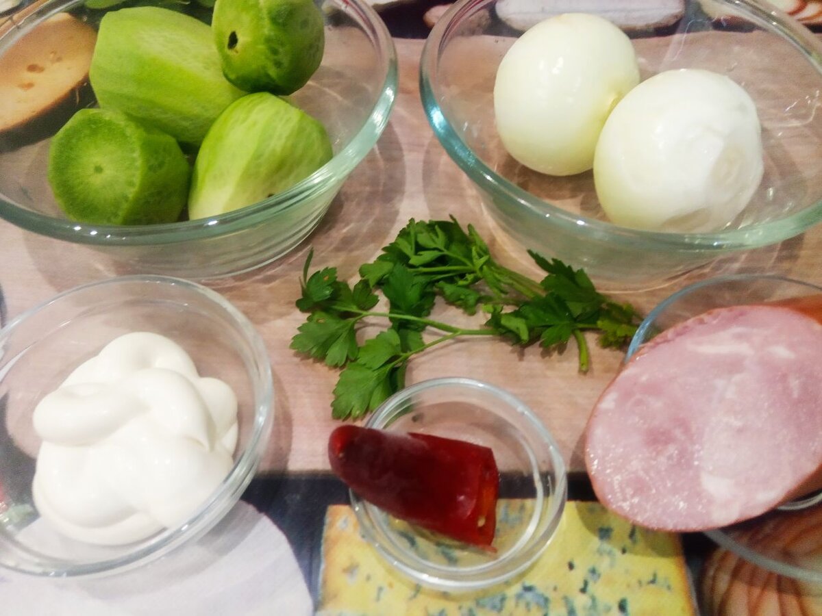 Ингредиенты для приготовления салата