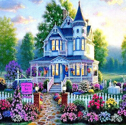 Картина своими руками от почитательницы моего таланта) Разве это не волшебная картина? Разве не хочется оказаться там? Не устаю любоваться)