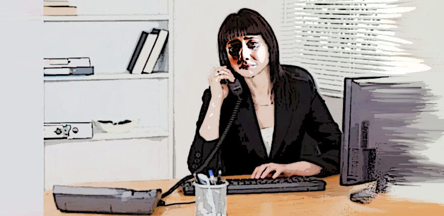 Женщина принимает соболезнования. Иллюстрация