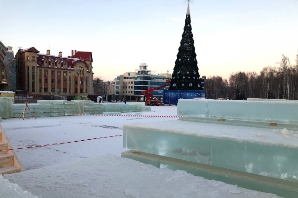    Городок будет главным украшением праздника.