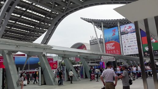 Мотоциклы в Китае. Часть 25. Гуанчжоу. Инфраструктура выставки CANTON FAIR.