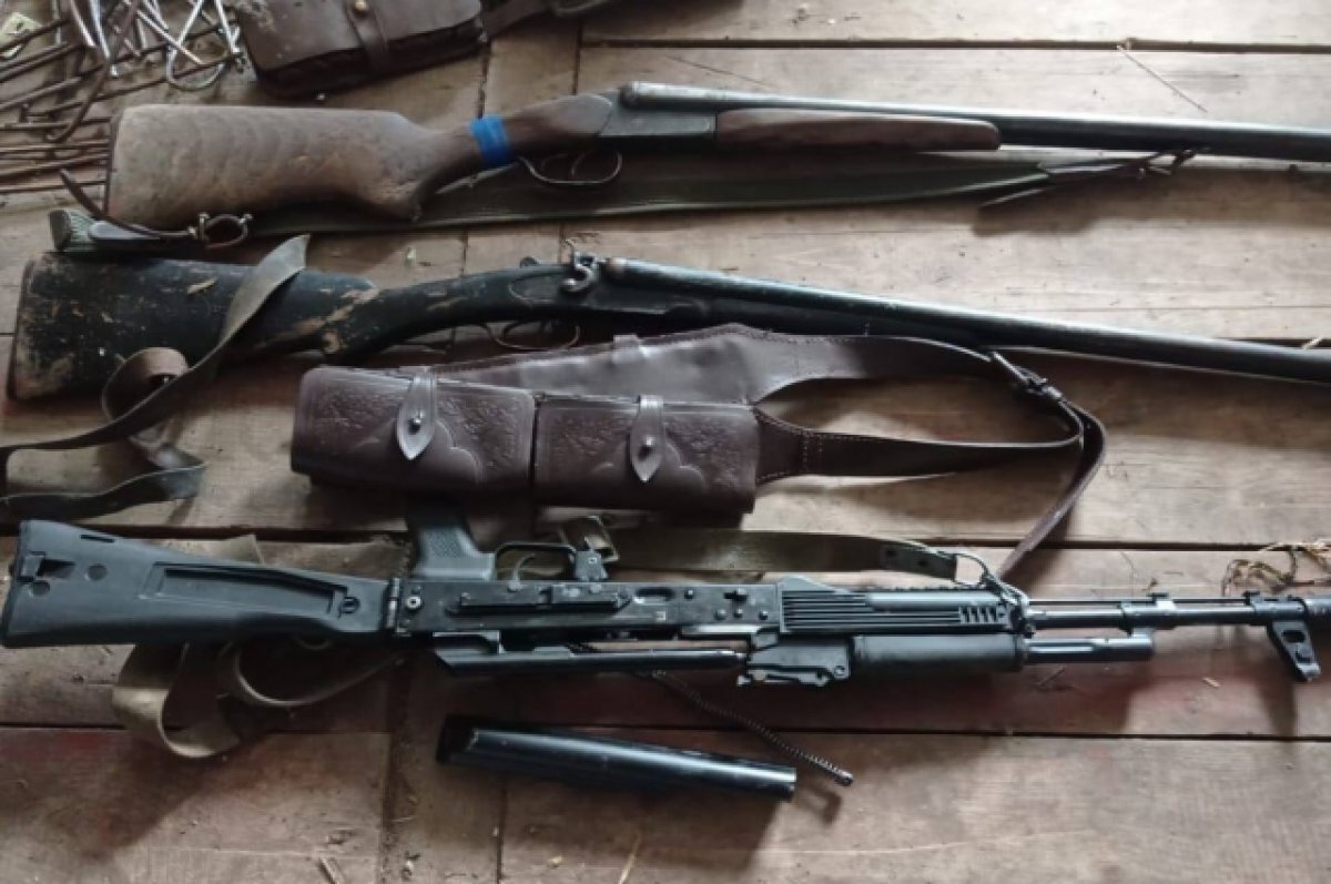    Изъятое оружие.