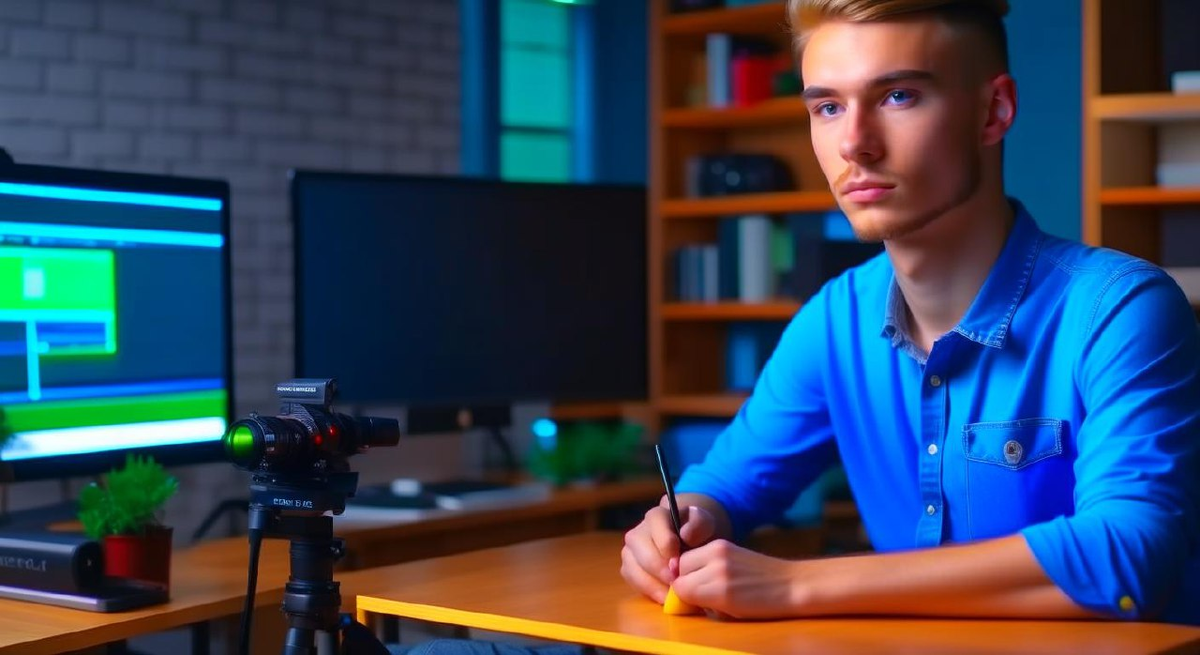 Результат генерации по запросу "Онлайн-школа нанимаетдилетантов для серьёзной работы", стиль: 4k