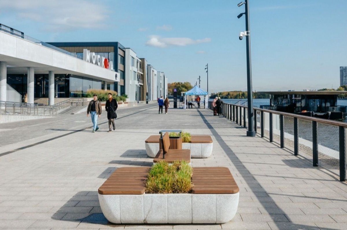    Собянин рассказал, как преобразилась территория у Южного речного вокзала