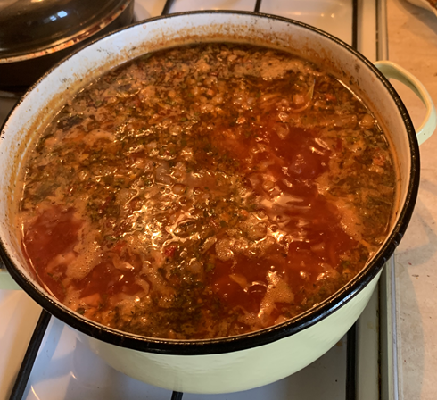 Фото 1. Наш традиционный семейный борщ