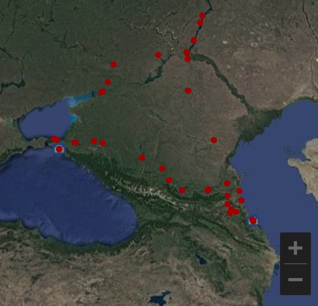 Наша поездка на карте