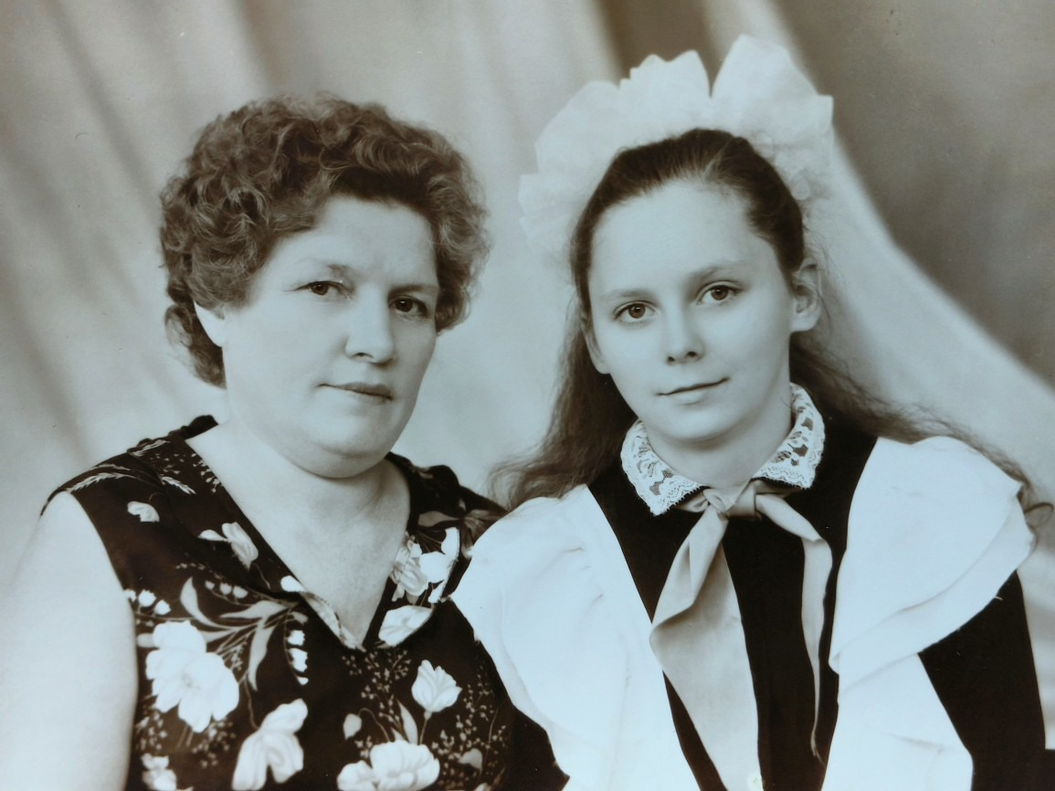 Я с мамой.  Куйбышев,1988год