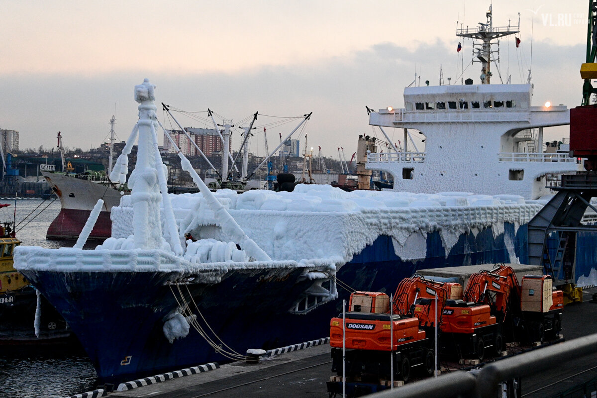 владивосток море зимой