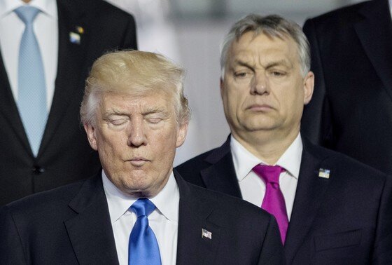    Дональд Трамп и Виктор Орбан