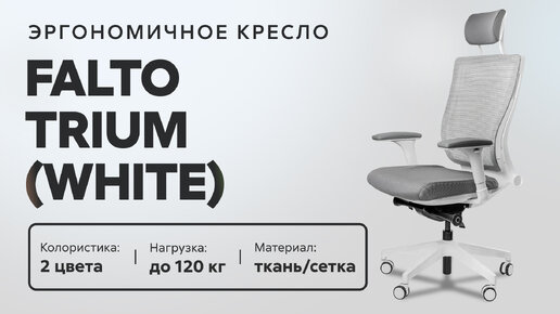 Обзор эргономичного кресла Falto Trium (White)