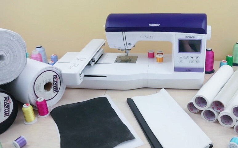 Вышивальная машина и различные стабилизаторы для вышивки