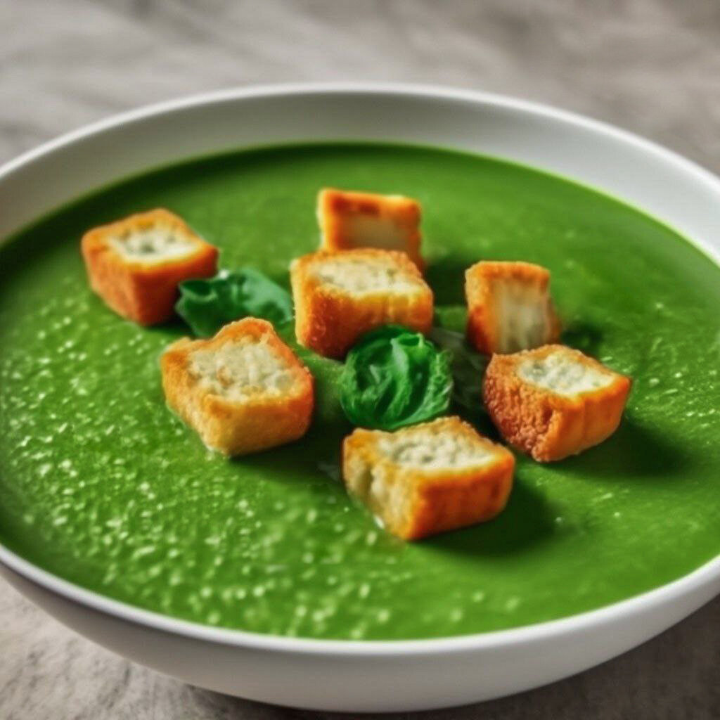 Шпинатный суп.