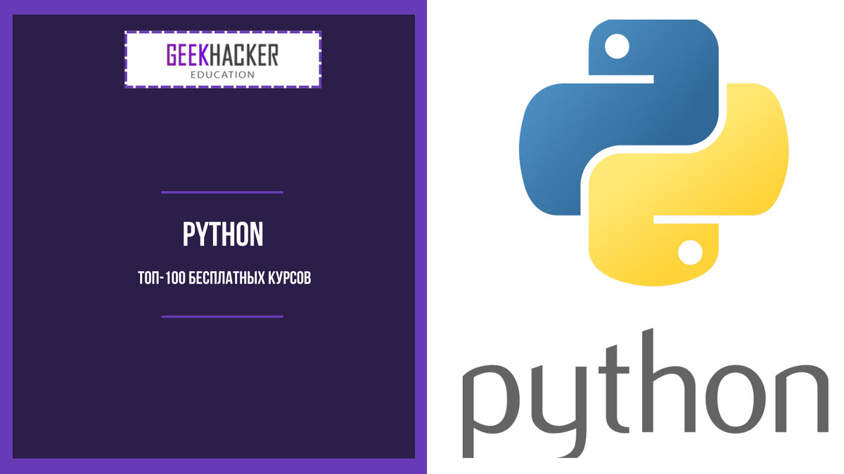 ТОП-100: Бесплатные курсы по Python (2024) — Обучение с нуля |  GeekHacker.ru - Education | Дзен